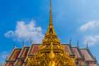 Ornate spire, Loha Prasat, Wat Ratchanatdaram, Worawihan, Bangkok, Thailand. 37 Spires. Art Print